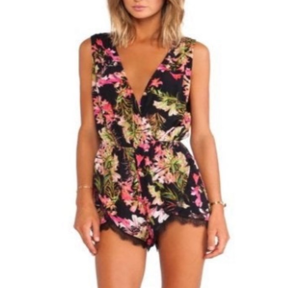 Lovers + Friends Tropical Floral Print Romper - Picture 2 of 7